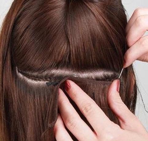 Cortina Cosida con Trenza Machado's Hair Dimension